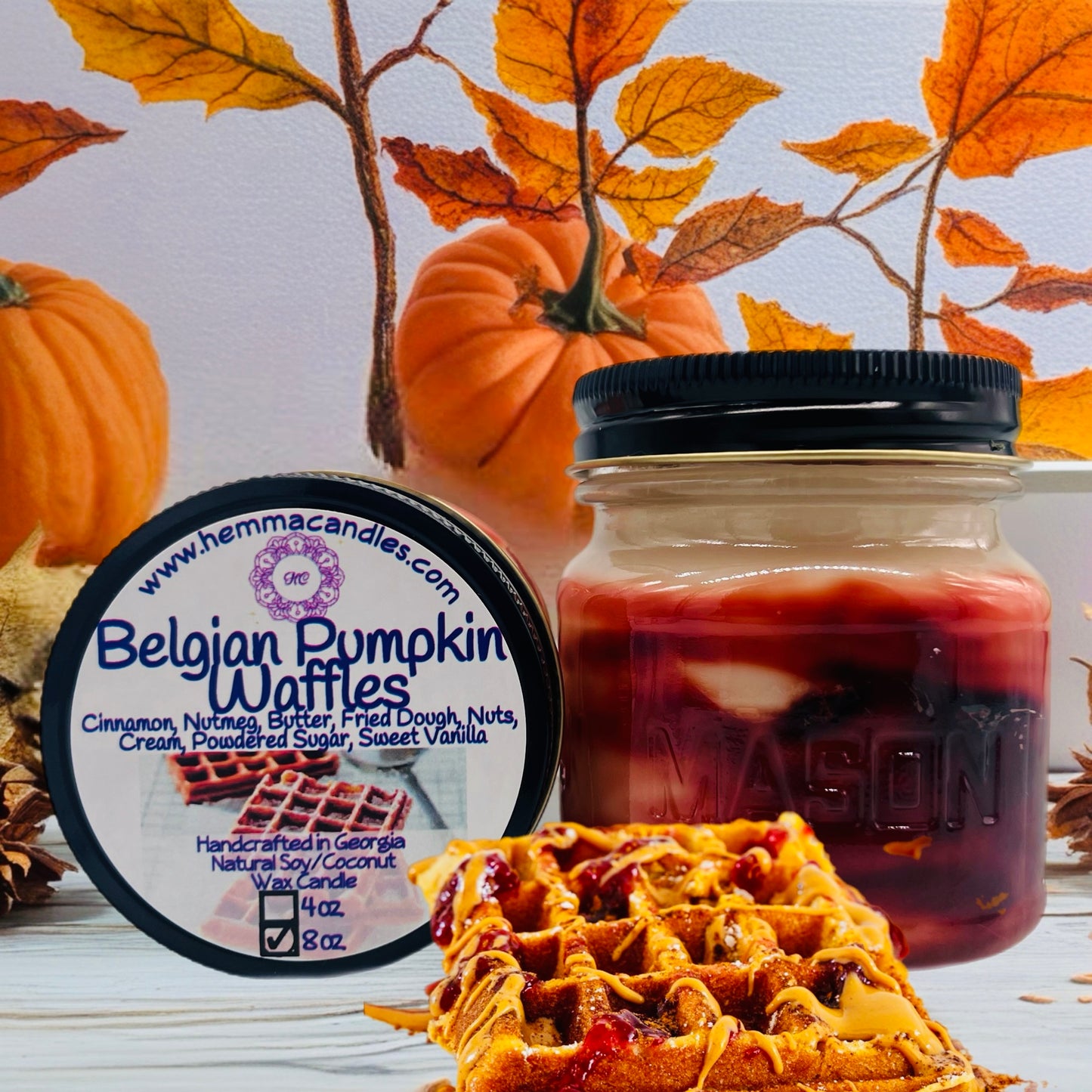 Belgian Pumpkin Waffles