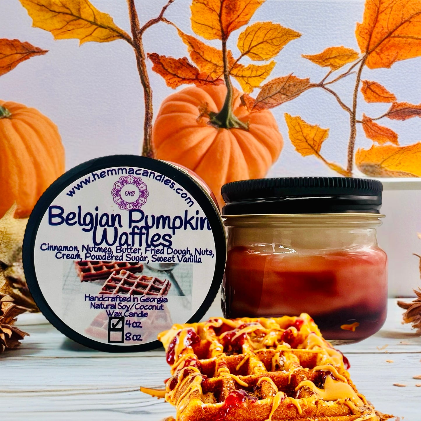 Belgian Pumpkin Waffles