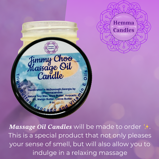 Massage Oil Candles and Oils